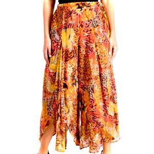 Free People Jungle Pop Asymmetrical Culottes - New with Tags